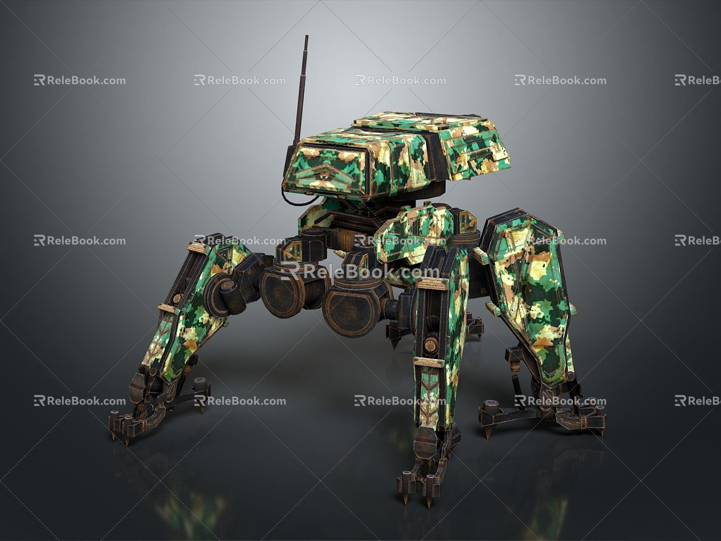 Modern robot spider robot mecha spider sci-fi spider 3d model