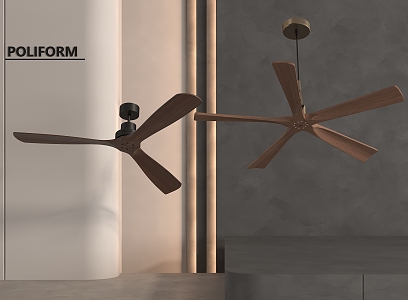 Fan light ceiling fan light fan 3d model