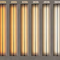 LED Tube Lights With Color Temperatures From 2200K To 6500K Warm To Cool Light