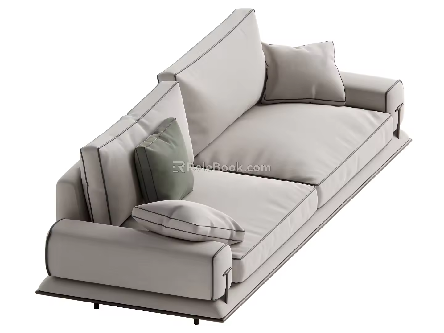 New Chinese-style Multi-person Sofa 3d model
