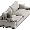New Chinese-style Multi-person Sofa 3d model