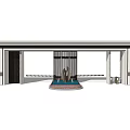 Modern Entrance Gate Design With Driveway Access Control And Metal Structure