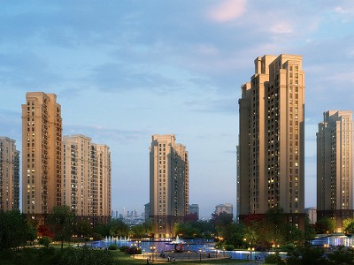 High-rise residential in Jianou residential area model