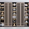 New Chinese Style Bookcase Decorative Bookcase Display Bookcase 3d model
