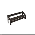 Brown Wooden Coffee Table With Modern Simple Design And Smooth Surface For Living Room