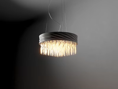 Modern crystal chandelier 3d model