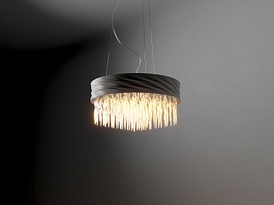 Modern crystal chandelier 3d model