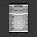 Black Design Computer Speaker With Metal Mesh Grille And Portable Handle For Desktop Multimedia Audio