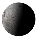 Detailed View Of Moon Surface With Craters And Gray Texture