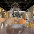 Modern Book Bar Library Book Bar 3d model