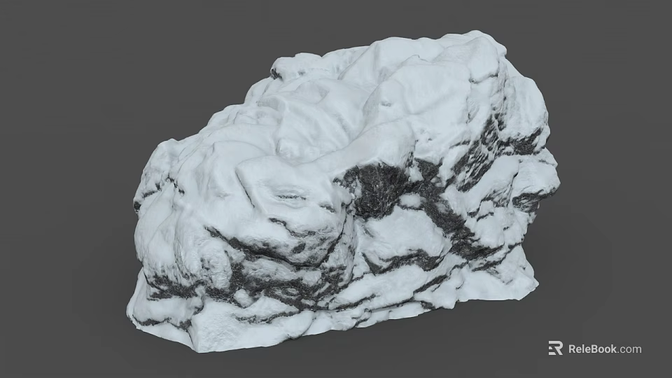 Natural Stone And Wood Material With Detailed Textured Surface And Organic Structure 3d model 
