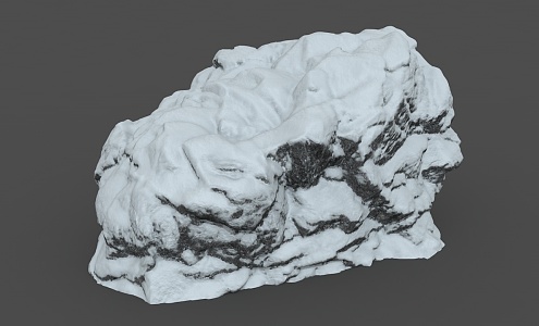 Snow Mountain Stone Rockery 3d model