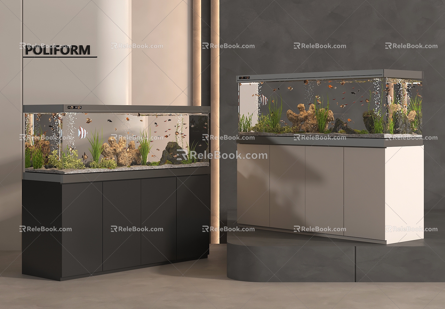 Fish tank 3d model