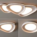 Modern Ceiling Lamp Triangular Ceiling Lamp Round Ceiling Lamp Geometric Ceiling Lamp Round Geometric Ultra-thin Bedroom Living Room Children's Room Simple 3d model