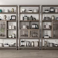 Traditional Wooden Curio Shelves Displaying Vases Teacups Books And Decorative Items