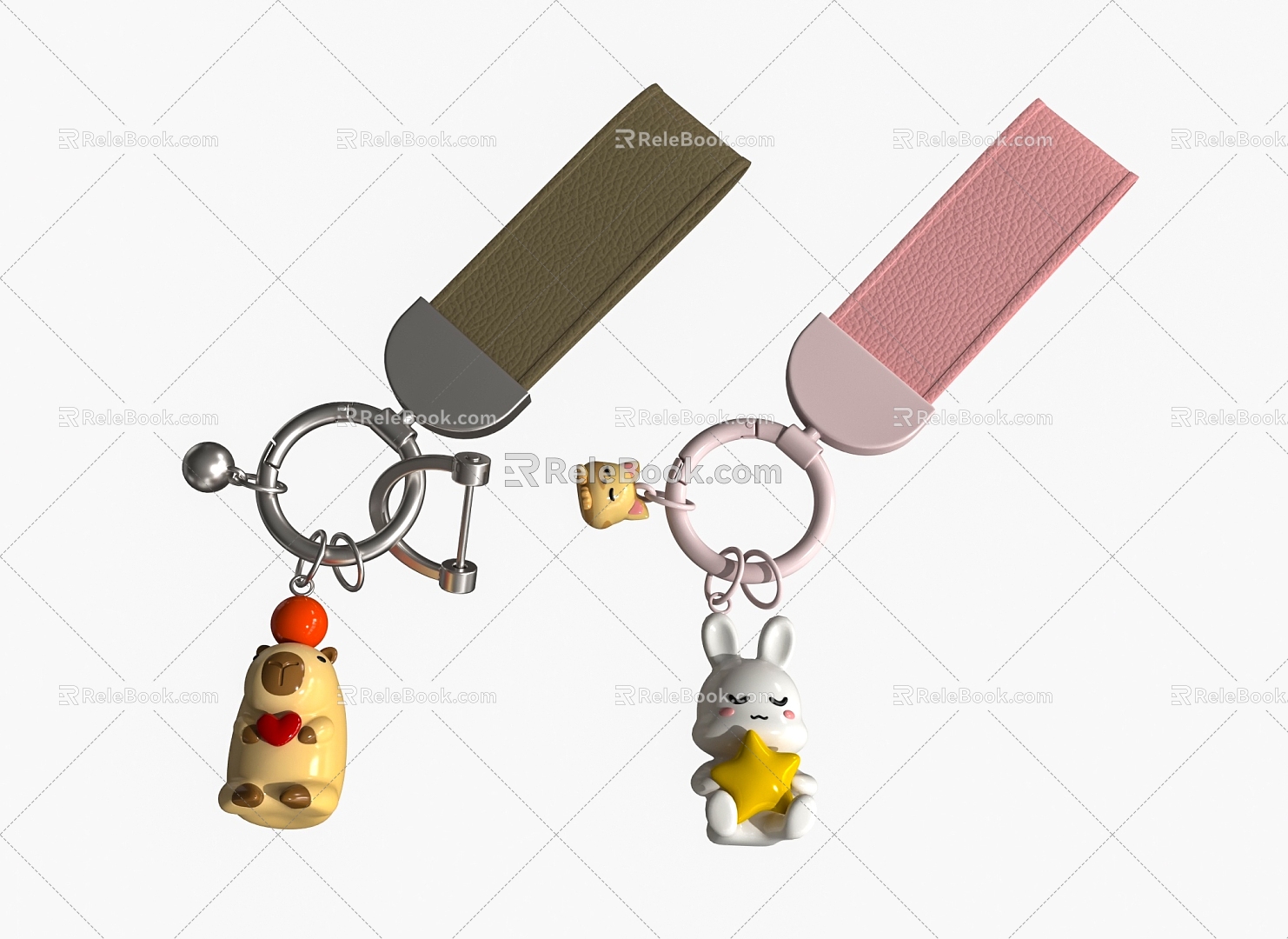 Cartoon Keychain 3d model