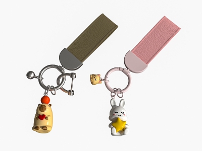 Cartoon Keychain 3d model