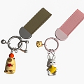 Cartoon Keychain 3d model