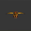 Mythical Phoenix Game Character With Flaming Wings And Fiery Tail