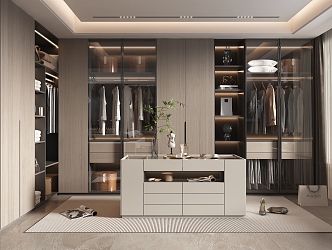 Modern Cloakroom 3d model