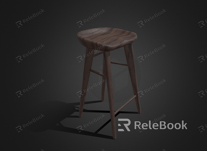 Nordic Log High Chair Bar Stool Bar Stool High Stool model