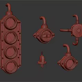 Vintage Metal Door Handles with Various Retro Designs and Classic Styles