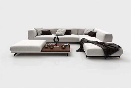 modern corner sofa 3d model