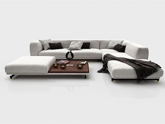 modern corner sofa 3d model