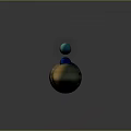 Solar System Planets Including Striped Jupiter Ringed Saturn Blue Green Celestial Bodies And Small Asteroids