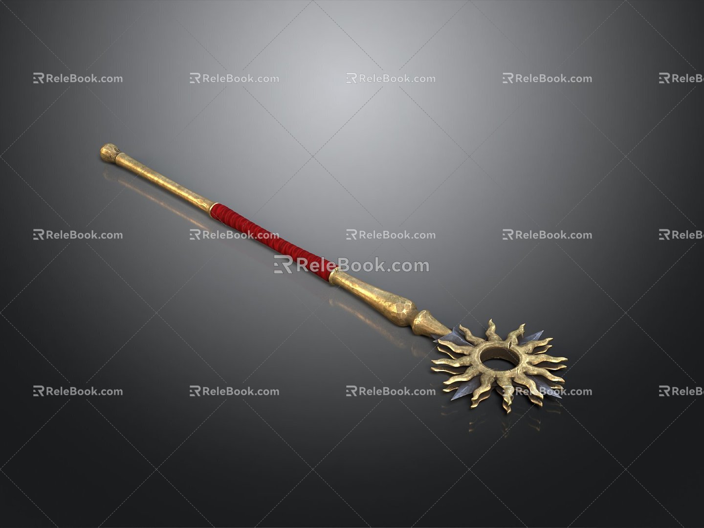 Sun Scepter Sun Scepter Ancient Scepter Ancient Scepter Magic Scepter Metal Scepter 3d model