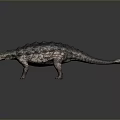 Detailed Armored Dinosaur Model Standing With Scaled Body And Textured Skin
