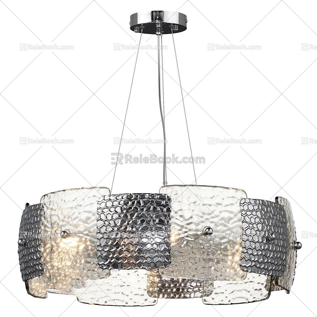 Simple glass chandelier model