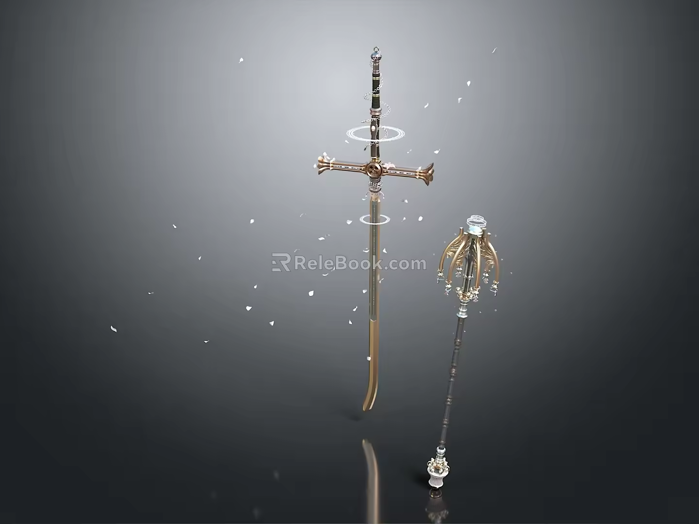 Scepter Ancient Scepter Cane Ancient Scepter Magic Scepter Metal Scepter Classical Scepter Magic Scepter 3d model