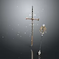 Scepter Ancient Scepter Cane Ancient Scepter Magic Scepter Metal Scepter Classical Scepter Magic Scepter 3d model