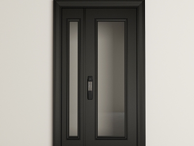 Modern Light Luxury Entrance Door 3d model