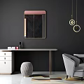 Light Luxury Dressing Table Dressing Table 3d model