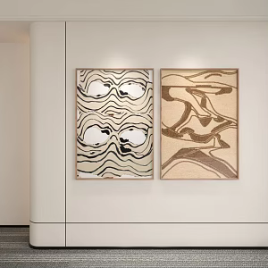 Quiet Wind Decorative Painting 3d model