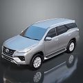 Toyota Silver SUV With Modern Exterior Stylish Body And Shiny Finish