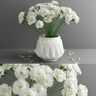 Modern Vase Potted Plant 3d model