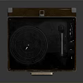 Vintage Portable Record Player With Suitcase Design Turntable And Control Knobs