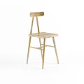 Wooden Leisure Chair With Simple Modern Design And Natural Wood Grain Features