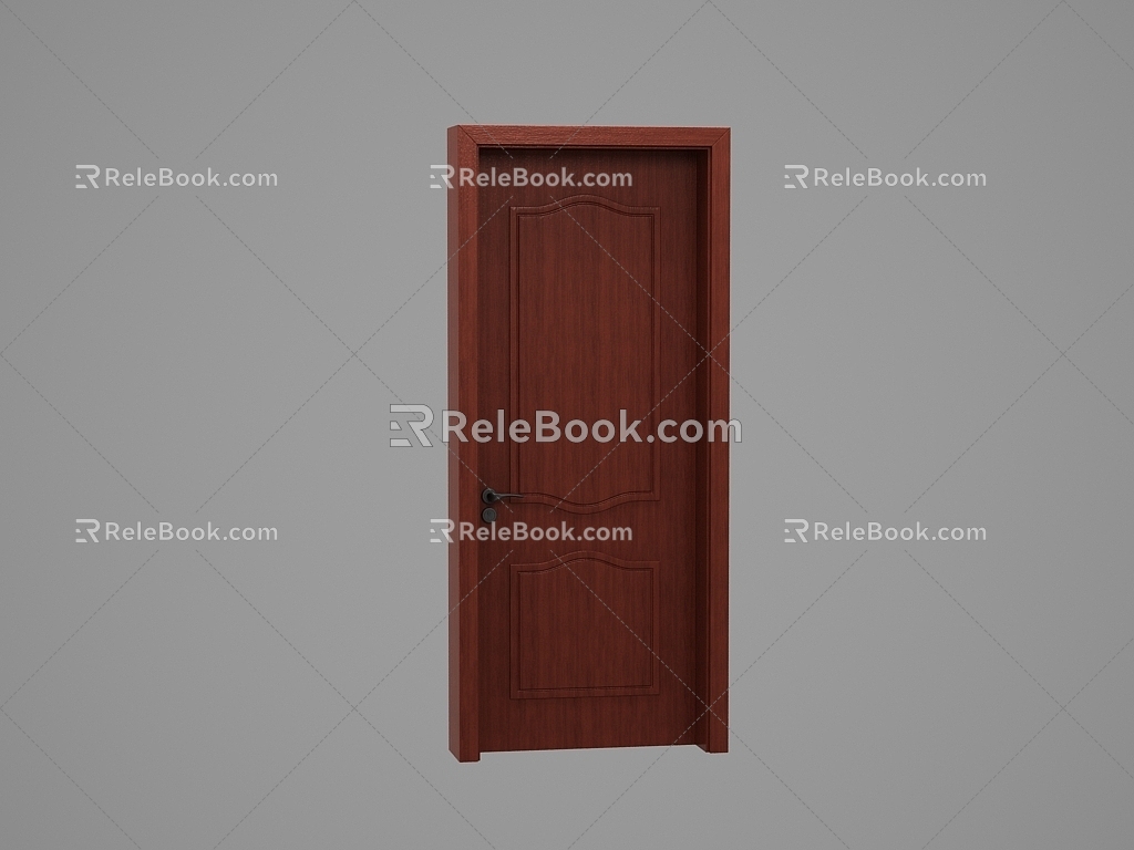 Wooden door 3d model