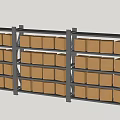 Modern shelf express rack 3d model