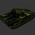 Modern Military Tank Featuring Blue Camouflage Turret Tracks Antenna And Armor Design
