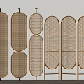 Silly rattan partition 3d model