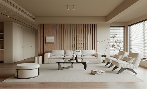 Quiet living room home living room 3d model