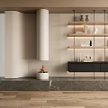 Storage Rack Bookshelf Decorative Rack 3d model