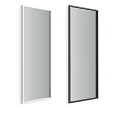Two Modern Standing Mirrors With White And Black Frames For Home Decor 3d model