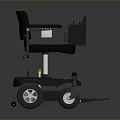 Industrial Equipment Electric Wheelchair With Ergonomic Seat Armrests And Battery Powered Wheels