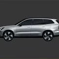 Silver SUV Car with Modern Design Black Roof and Alloy Wheels